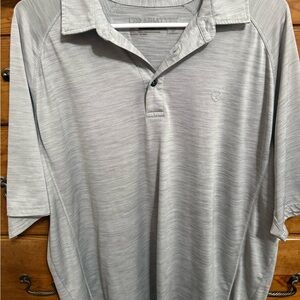 Ariat Men's Heathered Silver Performance Polo